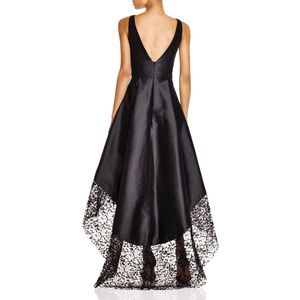 ML MONIQUE LHUILLIER Hi lo Lace Formal Dress